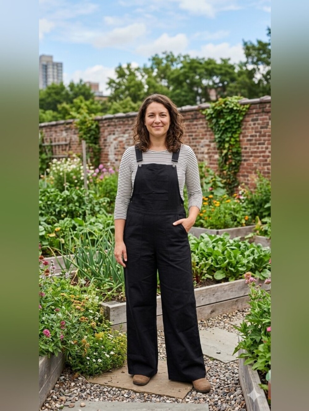 NWOT ASOS Sz4 Black Wide-Leg Overalls Jeans